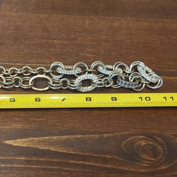 Chunky Gold Tone Looped Necklace - Picture 4 of 5